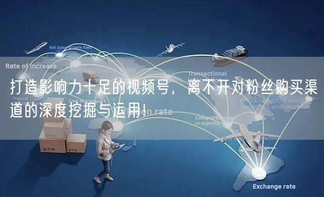 打造影响力十足的视频号,离不开对粉丝购买渠道的深度挖掘与运用!