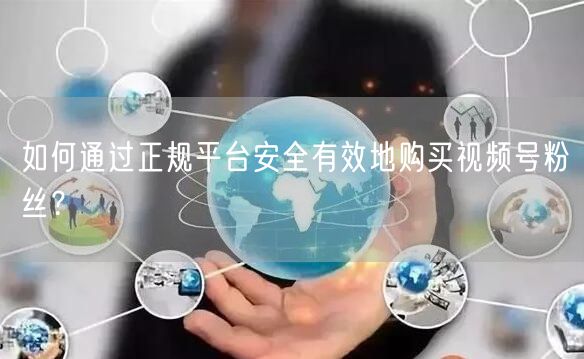 如何通过正规平台安全有效地购买视频号粉丝?