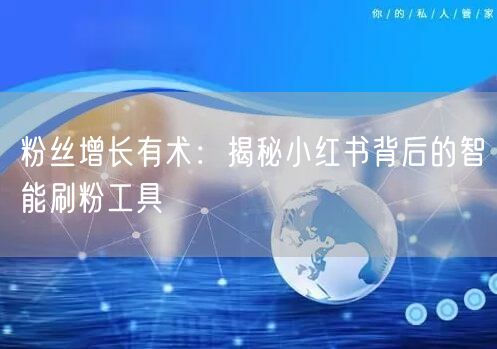 粉丝增长有术:揭秘小红书背后的智能刷粉工具