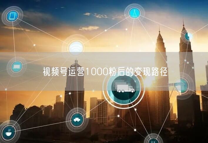 视频号运营1000粉后的变现路径